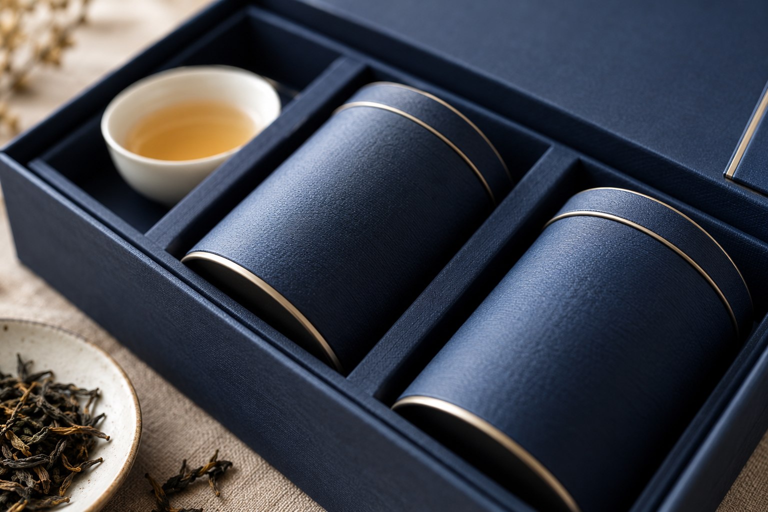 双茶罐礼盒如何分区配图2